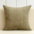 thumbnail image 2 of Clearance！20" X 20" Modern Contemporary Transitional Navy Blue Striped Polyester Throw Pillow Pillowcase ( 2 Count) (No Inserts), 2 of 9