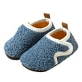 thumbnail image 3 of Fozruso Baby Floor Socks Non Slip Insulation Soft Soled Shoes Socks Autumn And Winter Thick Soled Children's Socks Shoes Sizes 13 Little Kid(Blue), 3 of 6