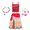 D001-Red-2, variant on AoDai Girl Princess Costume - Moana Adventure Dress Set - Two-piece Crop Top and Skirt Set for Birthday Party Clothing