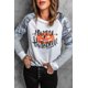 thumbnail image 1 of ABPHQTO Top de manga larga con rayas de camuflaje y calabaza beige Happy Halloween para mujer, 1 of 5