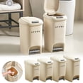 thumbnail image 2 of Summercome Kitchen Trash Can Plastic Waste Bin with Odor Protection of Lid 4 Gallon, Beige, 2 of 9