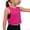 Hot Pink, variant on Athletic Crop Tank Tops for Girls Cutout Sleeveless Workout Running Tshirts Sports Summer Mommy and Me Outfits 7 Years, Pink