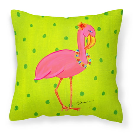 Bird - Flamingo Decorative   Canvas Fabric Pillow