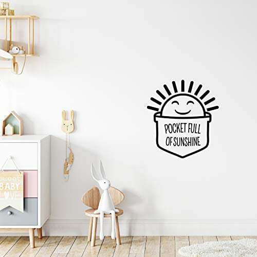 Modern Motivational Positive Quote Sticker for Teen Bedroom Kids Room Home Office Living Store Decor Create Your Own Sunshine Vinyl Wall Art Decal Black 22 x 24 