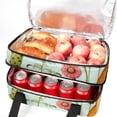 thumbnail image 5 of Snail Double Layered Insulated Refrigerated Lunch Bag with Large Capacity - Hand Carry Meal Bag - 7.1x11.4x16.1 Inches, 5 of 6