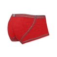 thumbnail image 2 of Stitch Big Boy Pouch Boxer Brief - Red Mesh Underwear For Men, Made In USA 2 of 12