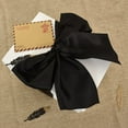 thumbnail image 6 of 4 Inch x 22Yards Wide Black Satin Ribbon Solid Fabric Large Ribbon for Cutting Ceremony Kit Grand Opening Chair Sash Table Hair Car Bows Sewing Craft Gift Wrapping Wedding Party Decoration, 6 of 6