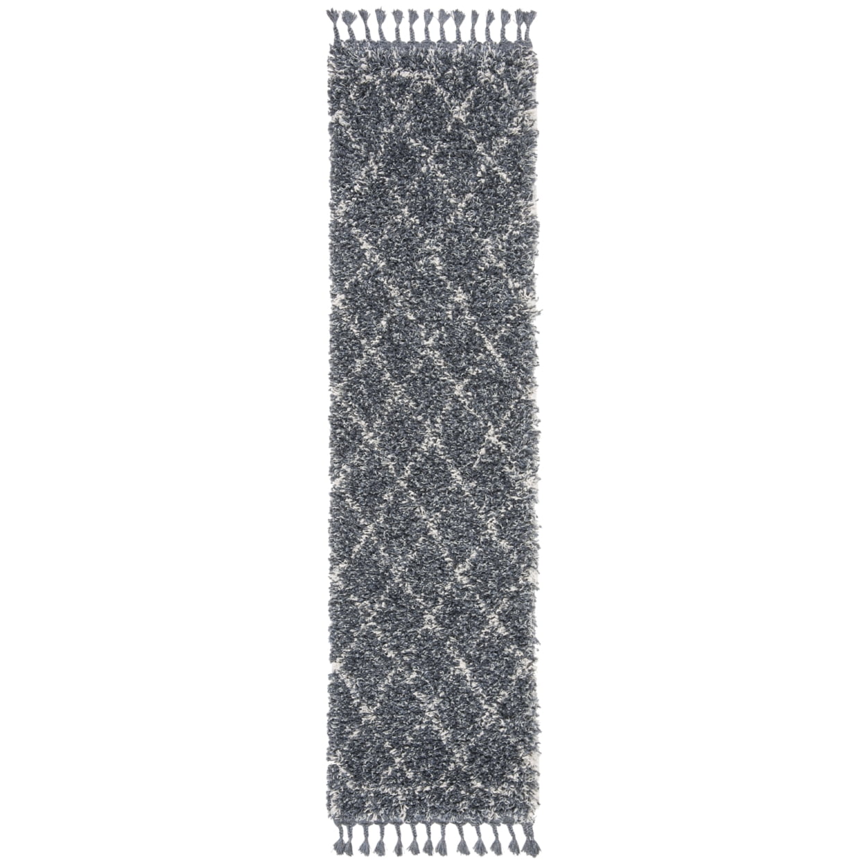 SAFAVIEH Pro Lux Shag Collection PLX433L Blue / Creme Rug