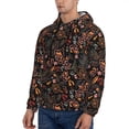 thumbnail image 3 of Xecao Floral Pattern Men's Adult Pullover Hoodie,Hooded Sweatshirt-Medium, 3 of 7