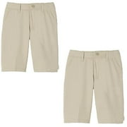 French Toast Youth Boys 2-Pack Performance Uniform Shorts (Khaki, 5)