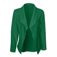 thumbnail image 4 of Quinlirra Blazers for Women Work Women's Summer Fashion Solid Color Slim Long Sleeve Double Breasted Suit Small Jacket, 4 of 5