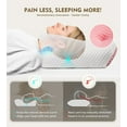 thumbnail image 2 of Osteo Cervical Pillow for Neck Pain Relief, Hollow Design Odorless Memory Foam Pillows with Cooling Case, Adjustable Orthopedic Bed Pillow for Sleeping, Support for Side Back Sleepers, 2 of 13