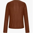 thumbnail image 5 of LIUJUNSHOP Women Mesh Bodysuit Neck Long Sleeve Sheer Rhinestone Going Out Top, 5 of 5