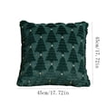 thumbnail image 5 of Christmas Pillow Covers, Decorative Throw Pillow Cases, Embroidered Embossed Christmas Trees for Lounge Chair and Winter Home Styling, 18 x 18 in, 5 of 5