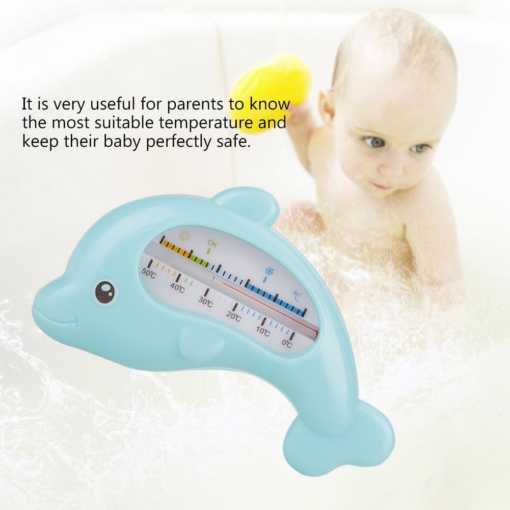 1Pc Baby water temperature tester infant bath tub dolphin shape thermometer 