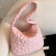 thumbnail image 3 of Bolso de mano acolchado con flores para mujer bolso informal bolso tipo cartera bolso para citas diarias, 3 of 9