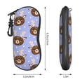 thumbnail image 4 of ZICANCN Sunglasses Soft Case, Cartoon Deer Animal Face Neoprene Zipper Eyeglass Case for Men Women, 4 of 9