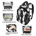 thumbnail image 5 of JIALIOU 14" Laptop Backpack Waterproof Airline Approved Stylish Casual Daypack for Travel Business College Work, White Black Cat, 5 of 8