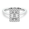 thumbnail image 4 of IGI Certified 5 Carat Emerald Shape Lab Grown Diamond Engagement Ring | 14K White Gold | Harriet Halo Diamond Ring | FG-VS1-VS2 Quality Friendly Diamonds, 4 of 6