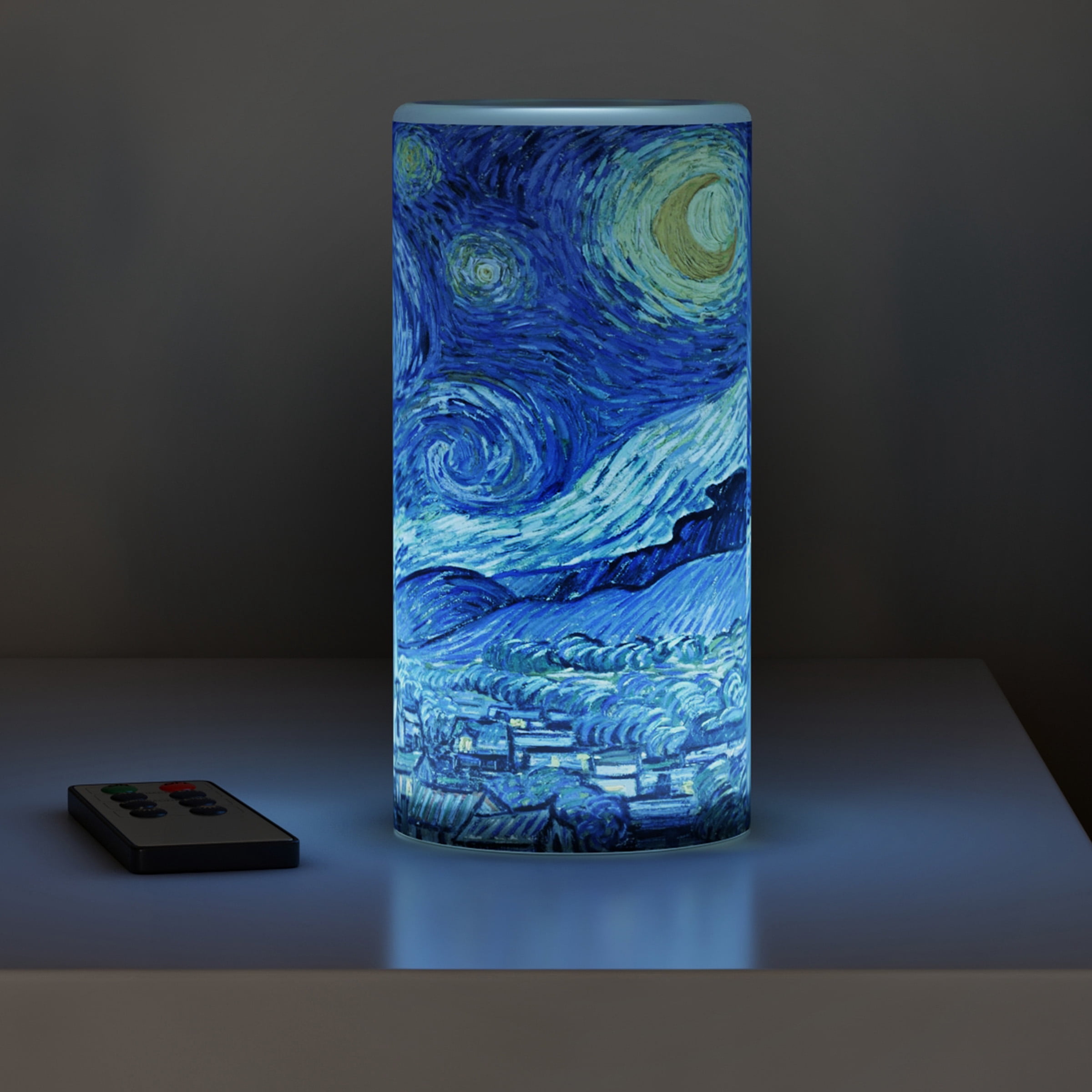 Lavish Home Van Gogh Art Décor Set – 16x20 Canvas Print and LED Candle