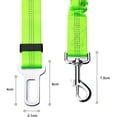 thumbnail image 5 of Arnés de transporte elástico de nailon de 2 piezas para perros, correa ajustable con función de absorción de impactos y mosquetón para perros y gatos (verde), 5 of 5