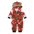 thumbnail image 2 of Odeerbi Christmas Onesie Pajamas for Family Holiday Sleep Jumpsuit Long Sleeve Family Christmas Pajamas Matching Sets Toddler Printed Loungewear Jumpsuit Sleepwear Xmas PJs Set Red, 2 of 4