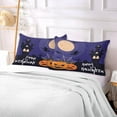 thumbnail image 7 of GZHJMY Happly Halloween Pillowcase Plush Pillowcase for Hair and Skin, Soft Standard Size Pillow Cases Zippered Queen Pillow Case Set of 1-21x54in Home Decor, 7 of 7