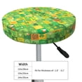 thumbnail image 4 of Wukai St. Patrick's day Bar Chair Covers,Barstool Covers Round, Stretch Round Bar Stool Covers,Washable Stool Cushion Slipcovers for 11-14 inch-14 inch, 4 of 7