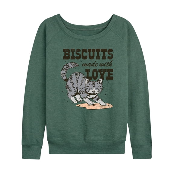 Instant Message - Biscuits Made With Love - Women's Lightweight French Terry Long Sleeve Shirt