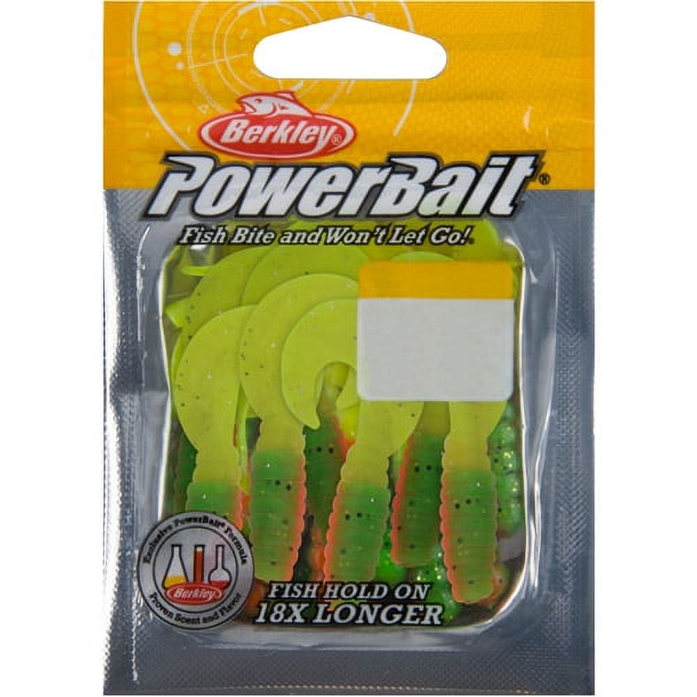 Berkley PowerBait Power Grubs Fishing Bait, Firetiger