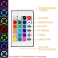 thumbnail image 3 of DYstyle IR Remote Control 5V RGB TV Black LED Light Strip 0.5-5 Meters 2835 SMD Multi-Color Changing Lights Waterproof Light Strips USB Powered Tape Lamp, 3 of 5