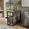 thumbnail image 5 of Furniture of America Quint 1-Shelf Wood Indoor End Table, Vintage Gray Oak, 5 of 8