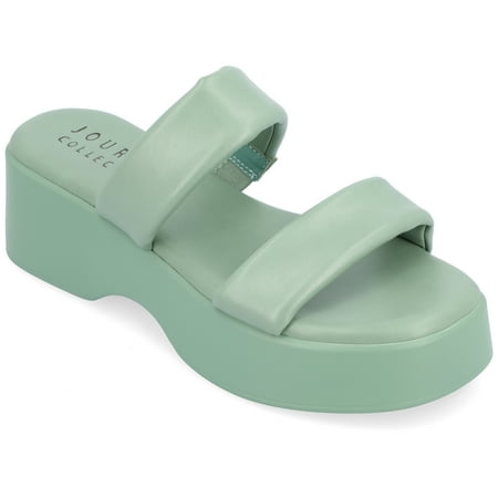 

Journee Collection Womens Veradie Tru Comfort Foam Slip On Platform Sandals