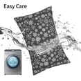 thumbnail image 6 of Salouo simple white Snowflake Pattern Pillow Cases,1PC Pillow Covers with Envelope Closure Decorative Pillow Case for Bed Couch,Pillows Not Included-20"x30", 6 of 6