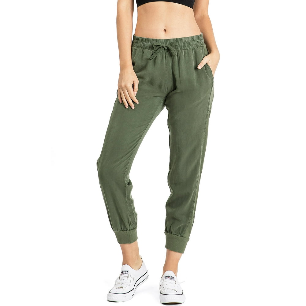 Love Tree - Love Tree Women's Casual Comfy Jogger Pants (S, Olive ...