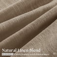 thumbnail image 3 of Cortinas TWODRAPES de lino con pliegues tipo pinch, 102 x 229 cm, 2 paneles, 3 of 9