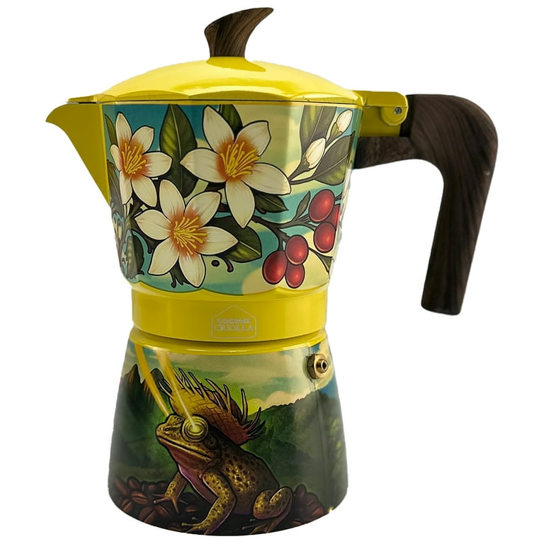 Cocina Criolla Cafetera - 6-Cups Espresso Coffee Maker Greca Sin