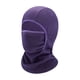 thumbnail image 2 of Pasamontañas para niños, capucha, máscara de esquí, suave, resistente al viento, cálido, térmico, gorro de invierno, cara completa Morado oscuro, 2 of 9