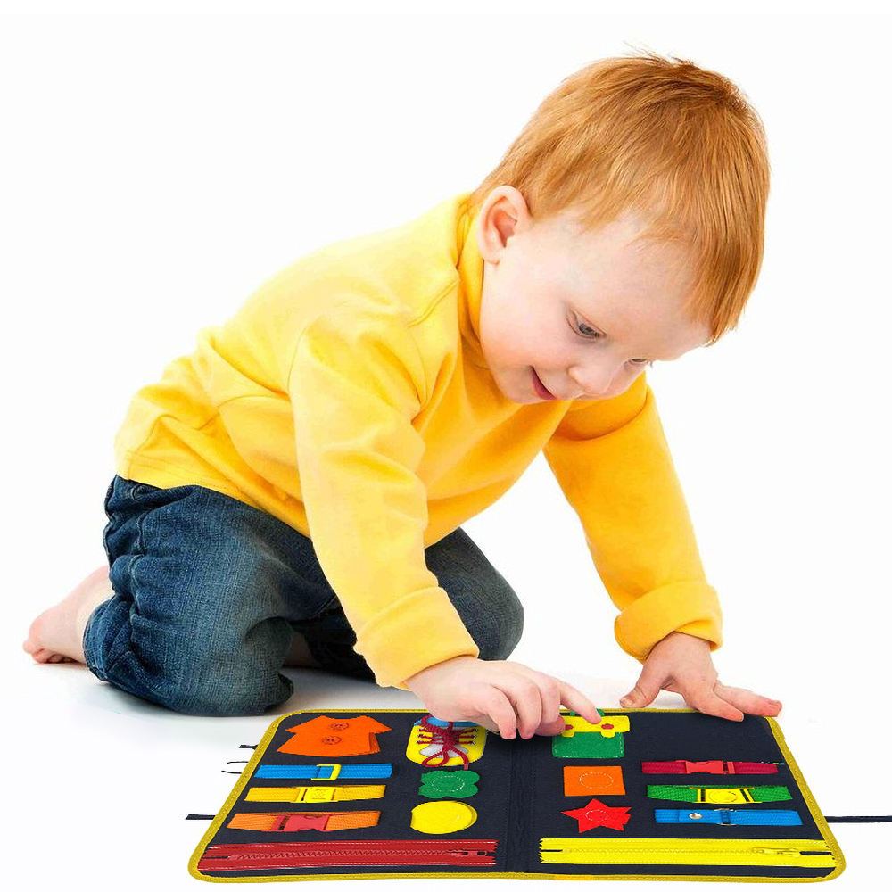 Toddler Busy Board, Baby Busy Board Montessori Learning Toys, Sensory Board for Toddlers, Activity Board for 1 to 4 Year Old Kids, Educational Toys for Children - image 5 of 6
