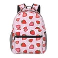 thumbnail image 1 of Easygdp Hand Drawn Strawberry Mochila Ergonómica Versátil para Laptop - Múltiples Bolsillos, Correas Ajustables, Unisex para Escuela, Viajes y Actividades al Aire Libre-One Size, 1 of 5