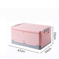 thumbnail image 4 of Caja Organizadora Plegable de Plástico HappyWare 47x34x23cm con Tapa y Asas, 4 of 5
