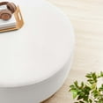 thumbnail image 7 of Modway Tilden Performance Velvet Upholstered Ottoman in Alabaster Natural, 7 of 7