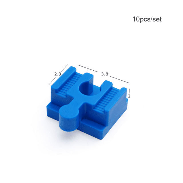 5/10 Pcs Connecteurs Universels pour Rails en Bois Accessoires Blocs de Grande Taille Adaptateurs de Connexion pour Rails de Train de Marque Bleu-1