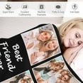thumbnail image 4 of Custom Blanket with Picture Text Customized Photo Throw Blanket for Adult, Kids Personalized Family Photo Blanket for Mom, Dad, Grandma, Grandpa, Memorial Gifts for Christmas, Anniversary, Birthday, 4 of 6