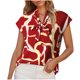 thumbnail image 1 of Camisetas de Manga Corta para las Mujeres Casual Cómodo Imprimir V-Cuello Camiseta de la Blusa Superior, Camisetas de Manga Corta para las Mujeres, 1 of 4