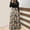 Black#02, variant on Dresses for Women Halloween Printed Long Sleeve Fall Dress Casual Round Neck Slim Fits A-Line Flowy Patchwork Maxi Dress