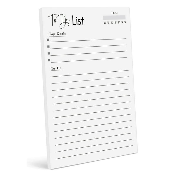 Inkdotpot Planificateur Quotidien Bloc-Notes Bloc-Notes, Liste de Tâches Non Datée - 4.5 x 7.5 Pouces (50 Feuilles) Organisateur - Planificateur - Organiser Listes
