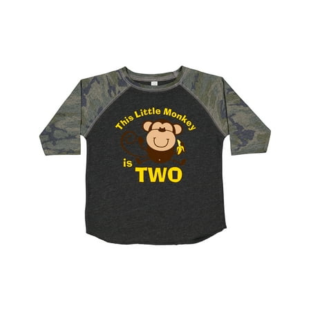 

Inktastic Little Monkey 2nd Birthday Boy Gift Toddler Boy Girl T-Shirt