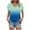Light Blue, variant on Ashirexll Shirts for Women, Womens Short Sleeve Tops, Women's Printed V-neck Short Sleeve T-shirt Loose Top Short Sleeve Top