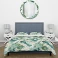 thumbnail image 3 of Designart "Galactic Green Camo III" Camouflage Bedding Covert Set - Modern & Contemporary Bed Set With 2 Shams, 3 of 5